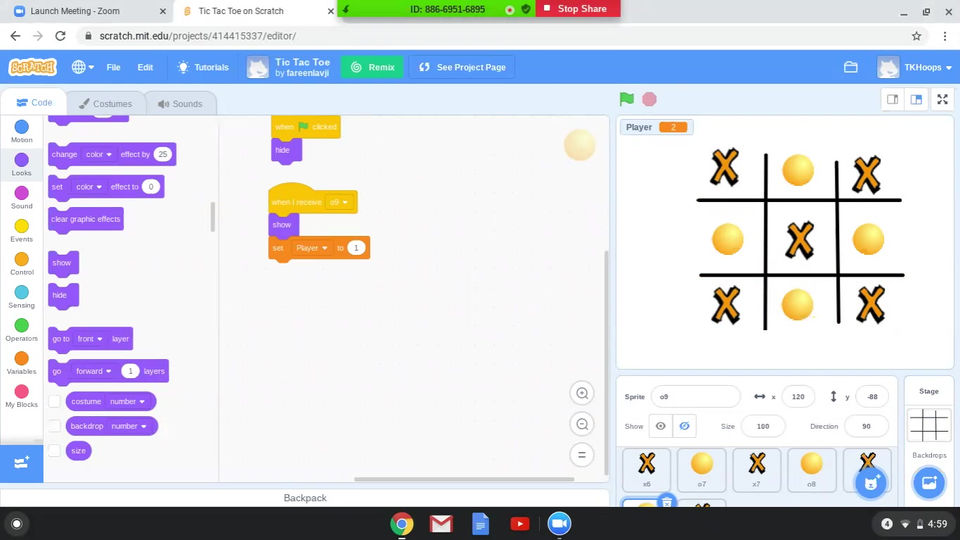 Jayden's tic tac toe game!